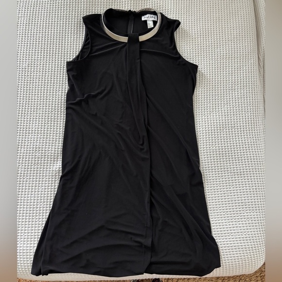 Joseph Ribkoff Black Cocktail Shift Dress Choker collar Style 173012 Size 14 - Picture 5 of 8